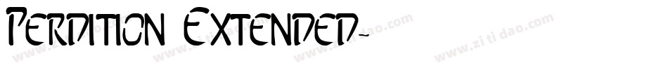 Perdition Extended字体转换